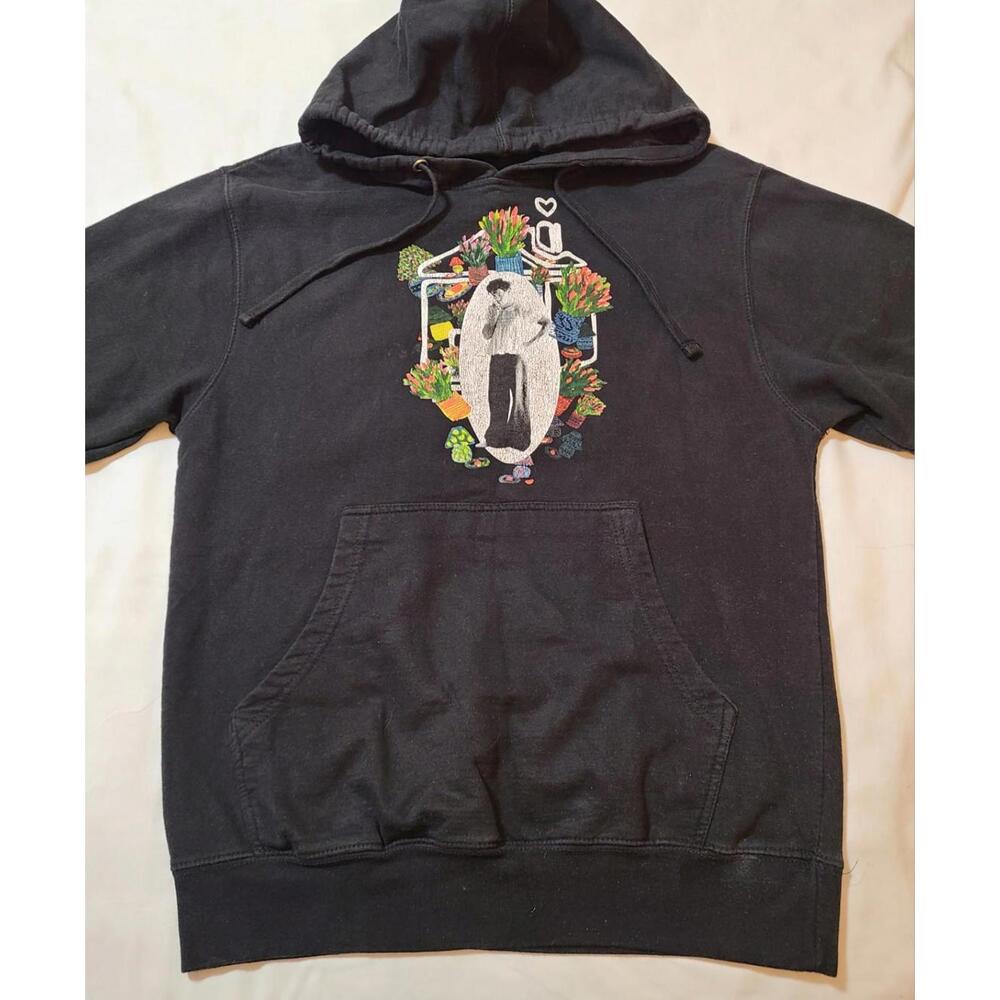 Harry Styles Hoodie Womens Size S/M  Black Floral Harry's House Tour Concert - Picture 2 of 9
